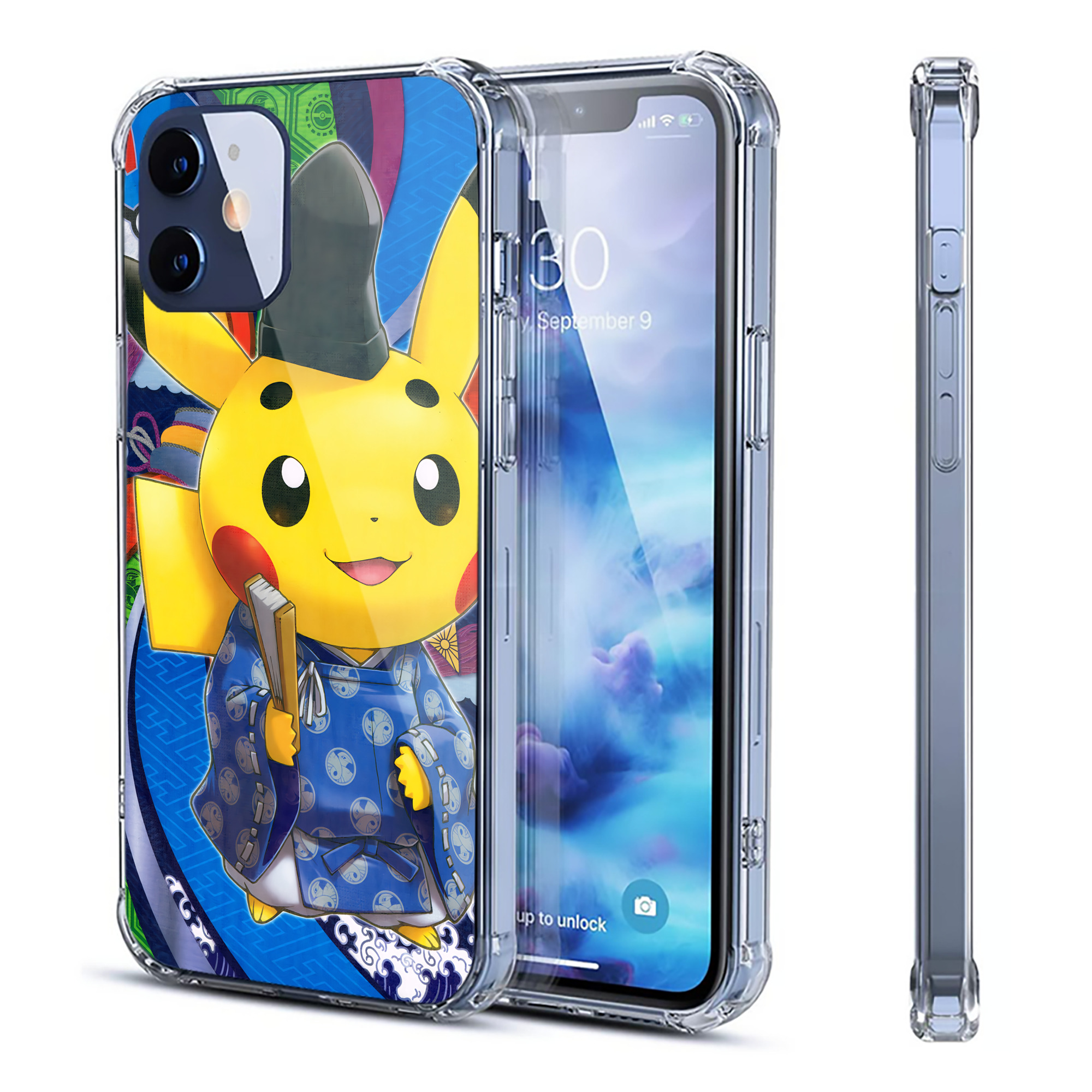 （画像用） ポケットモンスター Pokémon 【iPhone 12シリーズ対応】透明スマホケース（クリアソフトケース）